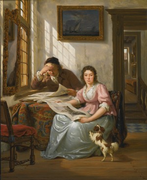 Interior with a collector and his wife